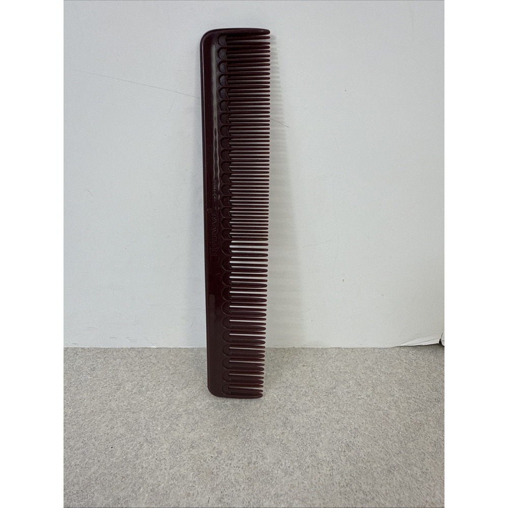 Vintage TUPPERWARE 7" Brown Comb Hair Styling 1542 Thick Fine Tooth - Picture 4 of 6